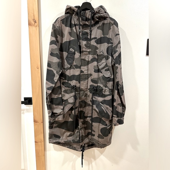 Black and Grey Camo Jacket (Long cut) - Picture 2 of 3